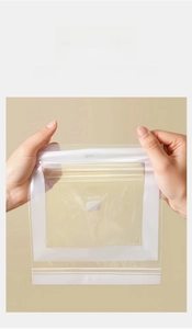 Close-up of durable food-grade storage bag showing strong tensile strength and seal