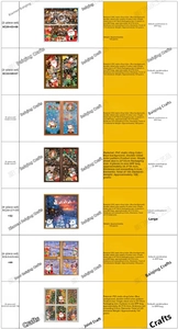Detaillierter Katalog für Weihnachts-Fensterbilder aus PVC mit Weihnachtsmann-Motiven