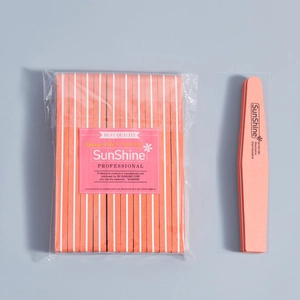 Double-sided SunShine nail buffer sponge 100/180 grit for professional manicure prep