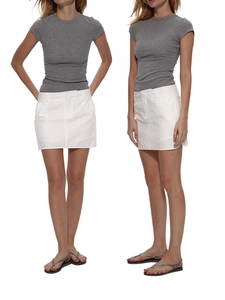Detail view of a slim-fit grey modal short sleeve T-shirt for women in casual sports style