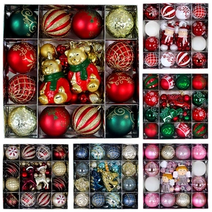 Christmas Ball Ornaments Multicolor Electroplated Decorative Baubles Irregular Shapes Hanging Tree Decorations For Holiday Home Festive Winter Gift