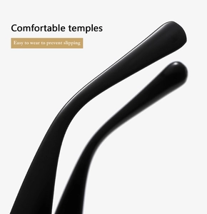 Macro detail of ergonomic black eyewear temples with anti-slip matte finish design