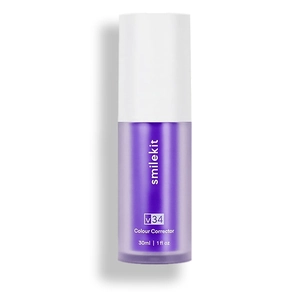 V34 Teeth Colour Corrector Serum Purple Whitening Toothpaste For Yellow Stain Removal Professional Oral Care Treatment