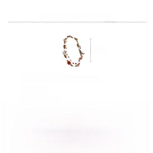 Detail specifications of long vintage ceramic and crystal bead necklace with 90.5cm length