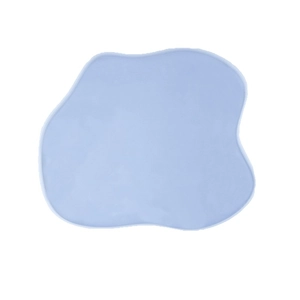 Irregular light blue silicone resin mold in a soft cloud shape for DIY coaster tray making