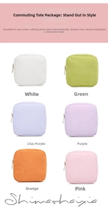 Detailed view of colorful corduroy mini cosmetic bags with premium gold zippers