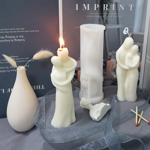 Human Body Silicone Mold DIY Couple Mother Child Aroma Candle Soap Plaster Gypsum Resin Decor Craft Art Mould