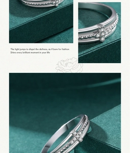 Detailed macro view showing the double layer band design with a micro-pave cross on the ring