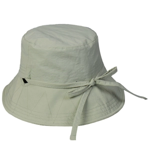 Chapeau de soleil en nylon à séchage rapide pour femme avec nœud papillon réglable