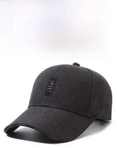 Detail of the sport baseball cap featuring durable fabric texture and fashion brim trim