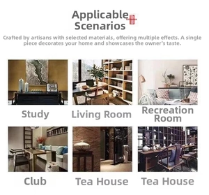 Multiple interior scenes showing realistic artificial plants and Zen-style home decorations