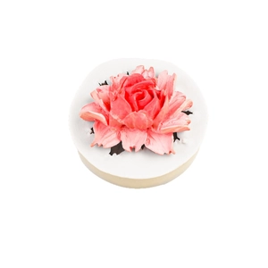 Moule en silicone rose 3D pour gâteaux fondant et pendentifs bijoux en résine artisanale