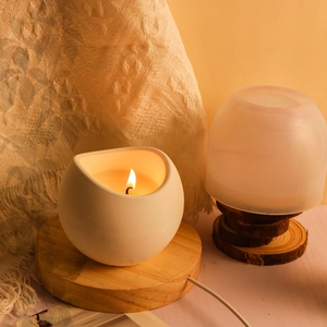 Stampo in silicone per contenitore curvo minimalista per vasi fai-da-te e candele