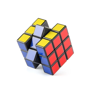 Classic 3x3x3 puzzle cube toy for kids with colorful panels on high-quality white background