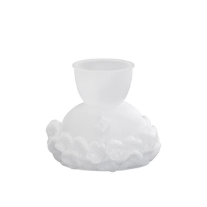 Translucent silicone mold for girl figurine candle holder or resin DIY crafts