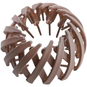 Matte lotus root bird nest hair tie for elegant buns and ponytail styling