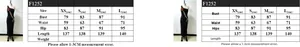 Tableau des tailles détaillé pour la robe longue à fleurs et épaule dénudée du XS au L