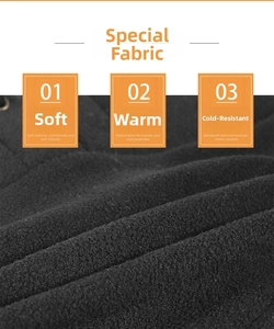Close-up of soft black polar fleece fabric showing windproof thermal texture