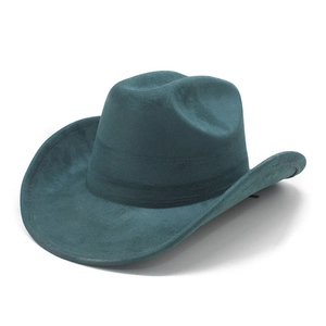 Western Cowboy Hat Retro Suede Felt Wide Brim Fedora Jazz Sun Hat For Men Women Outdoor Fashion Accessories