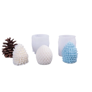 DIY pinecone silicone mold for Christmas candles and soaps in various sizes