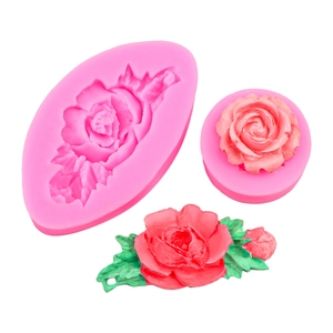 DIY Rosenblüten Silikonform-Set für Tortendekoration und Modelliermasse Handwerk