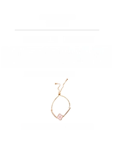Detailed size and specs for the rose gold clover bracelet with pearl and zircon