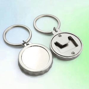 Metal Keychain Bottle Opener Zinc Alloy Portable Beer Cap Pull Ring House Teardrop Shaped Pocket Tool For Bar Party