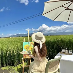 Women Straw Boater Hat Wide Brim Sun Protection Beach Summer Paper Braid Flat Top With Ribbon Bow Fringed Edge