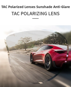 Detailed comparison of TAC polarizing lens reducing glare in driving scenarios