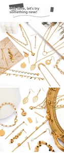 Detailed view of 14k gold-filled lobster clasps and chain extenders for jewelry making