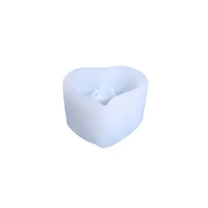 3D Herz Rose Kerzen Silikonform mit feiner Blütenblattstruktur für DIY Bastelarbeiten