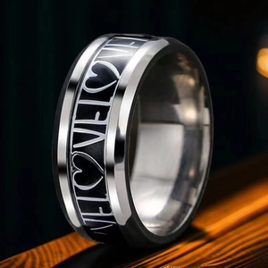 Bague en Acier Inoxydable pour Hommes Femmes Mode Minimaliste Coeur d'Amour Motif de Dragon Noeud Celtique Anneau Bijoux Vintage Punk Cadeau