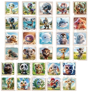 Educational 6-piece animal and dinosaur puzzles for kids toddler early learning fun