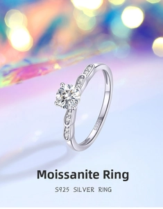 Macro detail of the S925 silver ring band with a clear S925 hallmark stamp