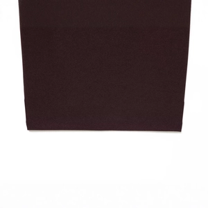 Dark brown pleated midi dress featuring detailed high-density stitching and flat hemline
