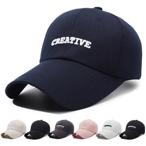 Creative Letter Embroidery Baseball Cap Adjustable Cotton Blend Sun Hat Outdoor Casual Sporty Fashion Headwear Unisex