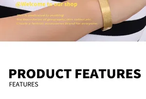 Detailed view of a gold mesh texture bracelet with a minimalist woven design on wrist