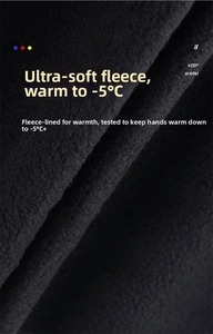 Detail of soft crystal velvet inner lining for cycling gloves providing warmth to -5°C