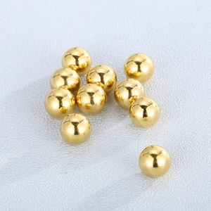 Polished golden stainless steel spacer beads for DIY jewelry making accessories