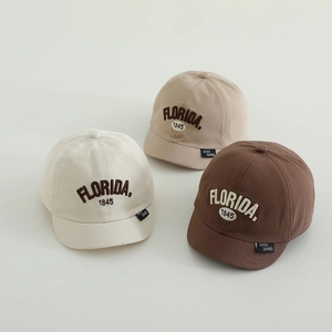 Kinder Baseballkappe Baumwolle Florida 1845 Stickerei Kurzer Schirm Verstellbar Sonnenhut Für Kleinkinder Jungen Mädchen Freizeit