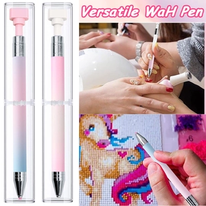 Versatile wax pen tool for nail art dotting and rhinestone application details