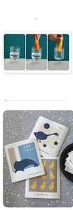Absorbent wood pulp cotton cleaning cloth with cute cartoon prints for kitchen use