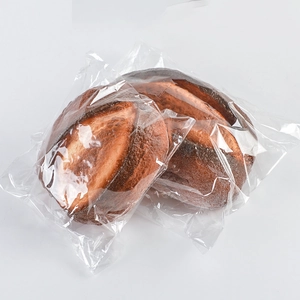 Lifelike PU artificial European bread model with dark brown finish for bakery display