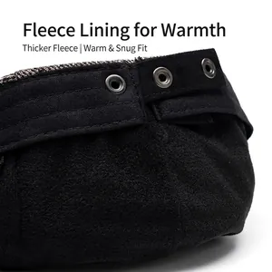 Winter beret hat featuring thick fleece lining and durable knitted exterior for warmth