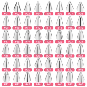 Stainless Steel Icing Nozzles Set Professional Baking Cake Decorating Tools DIY Cream Piping Tips Kit Kitchen Gadgets