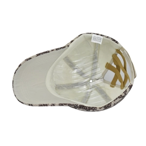 Plaid ponytail baseball cap with 100% cotton inner lining and crisscross elastic back