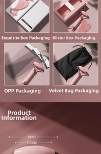 Face roller and gua sha set packaging options showing box, pouch, and precise dimensions