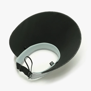 Women's UV protection sun visor hat with foldable wide brim and adjustable strap