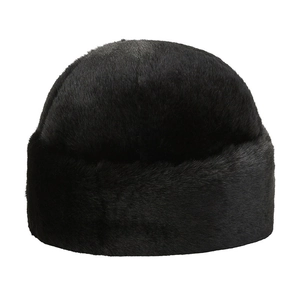 Bonnet docker homme en fausse fourrure noire, chapeau d'hiver thermique pour le grand froid