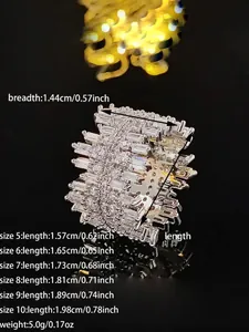 Size chart for zirconia ring showing diameter from 1.57cm to 1.98cm and 1.44cm width